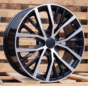 R17x7.5  5X112  ET  45  57.1  BK952  Black Polished (MB)  For VW  (R+P+K2) (1 foto / 1)