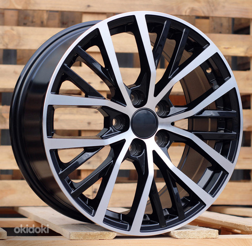 R17x7.5  5X112  ET  45  57.1  BK952  Black Polished (MB)  For VW  (R+P+K2)