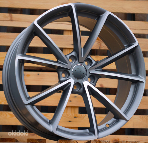 R17x7.5  5X112  ET  42  66.5  BK703  Grey Polished Half Matt (MGHM)  For AUD  (L1)  ((AKC 75 Eur))