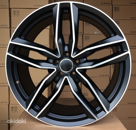 R18x8  5X112  ET  40  66.5  BK690  (BY1126)  Black Polished Matt (MBM)  For AUD  (K3)  ((MB/Flat))
