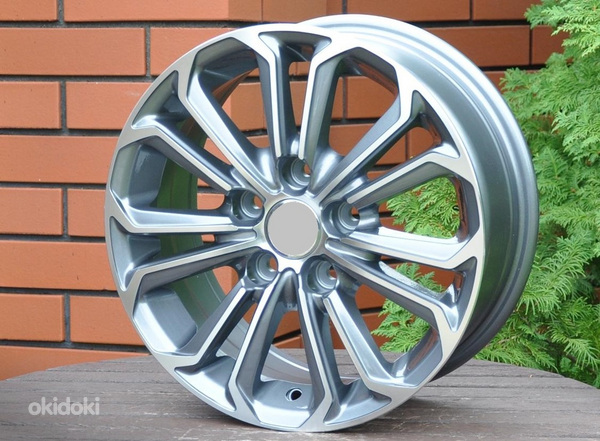 R15x6  5X114.3  ET  40  60.1  BK667  (XF069)  Grey Polished (MG)  For TOYOT  (R)
