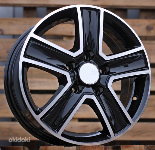 R16x6.5  5X114.3  ET  50  66.1  BK473  Black Polished (MB)  For RENAU  (R+L6+P)  (Trafic/Opel Vivaro (max 1250kg))