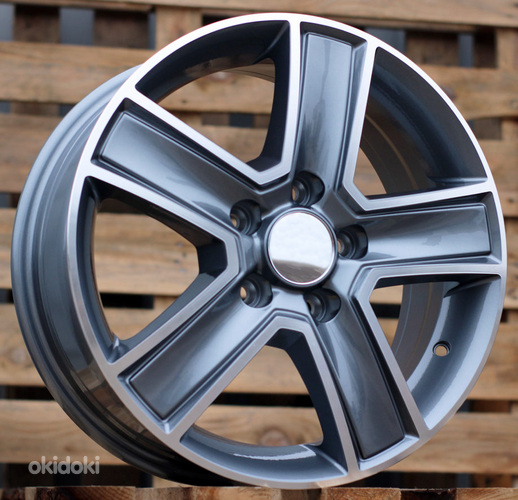 R16x6.5  5X114.3  ET  50  66.1  BK473  Grey Polished (MG)  For RENAU  (P2+R)  (Trafic/Opel Vivaro (max 1250kg))