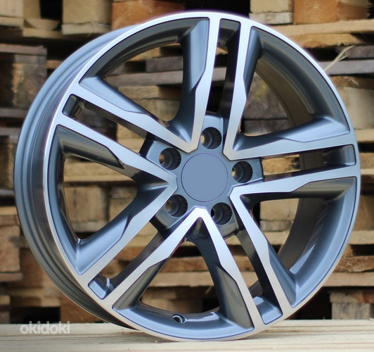 R17x7.5  5X120  ET  50  65.1  BK424  Grey Polished (MG)  For VW  (K2+P)  (4x4 (max 1250kg))
