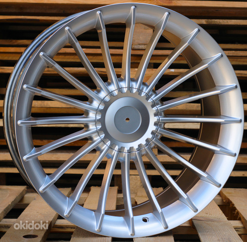 R20x8.5  10X112/120  ET  14  72.6  BK273  (BY1023/W724)  Hyper Silver (HS)  For BMW  (K3)  (ALPINA Style Rear+Front)