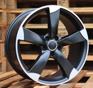 R18x8  5X112  ET  35  66.5  BK217  (BY939)  Black Polished Half Matt+Powder Coating (MBHMPC)  For AUD  (P2) (1 foto / 1)
