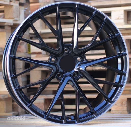 R21x9.5  5X130  ET  62  71.5  BFPS7  Black+Polished Lip (BLPL)  For PORCH  (K3)  ((Rear+Front) FORGED)