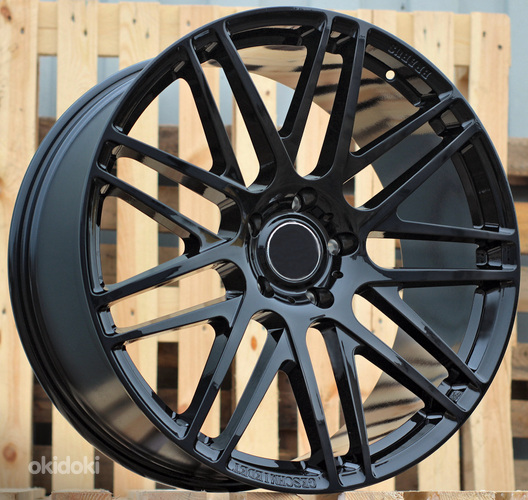 R22x10  5X130  ET  30  84.1  BFMB7  Black Partial Polished (BP)  For BENTL  (K3)  (FORGED)