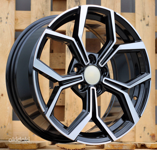 R18x7.5  5X112  ET  40  57.1  B5952  (IN5563)  Black Polished (MB)  For VW  (M)