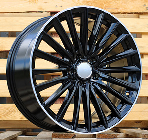 R19x8  5X112  ET  35  66.6  B5909  Black+Polished Lip (BLPL)  For MER  (Z7)  ()) (1 foto / 1)