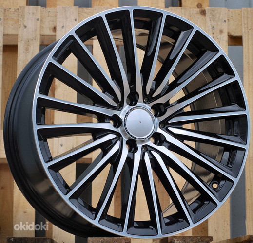 R21x9  5X112  ET  40  66.6  B5909  (FBX149)  Black Polished (MB)  For MER  (Z3)  (HYBRID FORGED Front+Rear)
