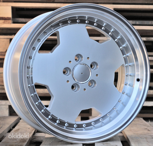 R17x8  5X112  ET  25  66.6  B5852  (BY1781)  Silver+Polished Lip (SP)  For MER  (Z1)  (MONOBLOCK Style)