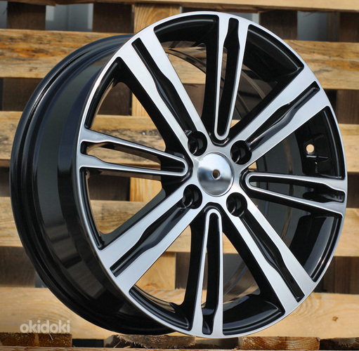 R16x6.5  4X100  ET  50  54.1  B5834  Black Polished (MB)  For KIA  (D2)
