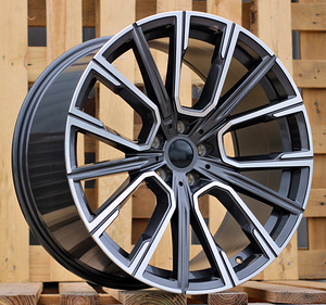 R20x8.5  5X112  ET  25  66.6  B5836  (IN5515)  Grey Polished (MG)  For BMW  (K7)  (Rear+Front Dark) (1 foto / 1)