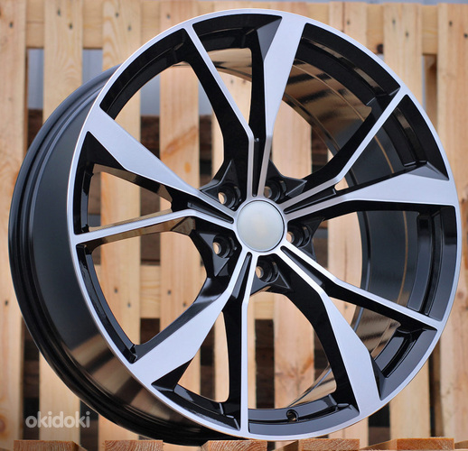 R20x8  5X112  ET  41  57.1  B5808  (IN5595)  Black Polished (MB)  For VW  (K8)