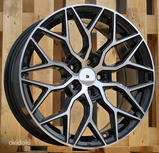 R18x8  5X108  ET  40  67.1  B5812  Black Polished (MB)  For RACIN  (R)  (Style Vossen)