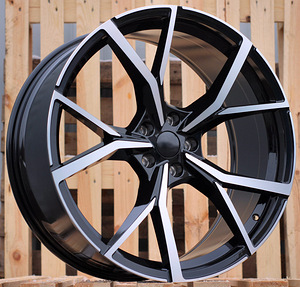 R18x8  5X112  ET  41  57.1  B5801  (FBX256)  Black Polished (MB)  For VW  (Z6+Z7)  (HYBRID FORGED) (1 foto / 1)