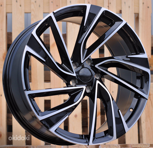 R17x7  5X100  ET  39  57.1  B5772  (FBX260)  Black Polished (MB)  For VW  (P2)  (HYBRID FORGED)