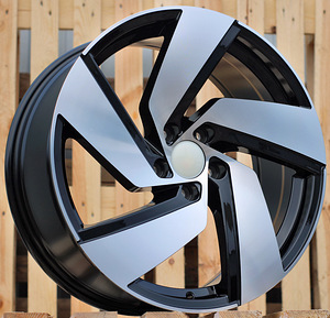 R19x8  5X112  ET  45  57.1  B5773  Black Polished (MB)  For VW  (P1)  ((AKC 85 Eur)) (1 foto / 1)
