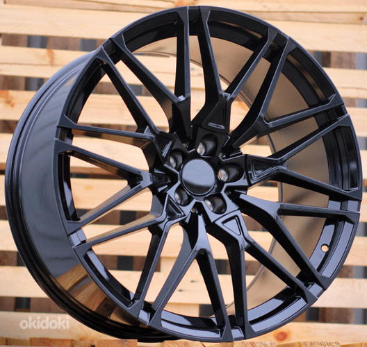 R22x10  5X112  ET  32  66.6  B5771  (B16/HE5063)  Black (BL)  For BMW  (P1)  (Rear+Front)