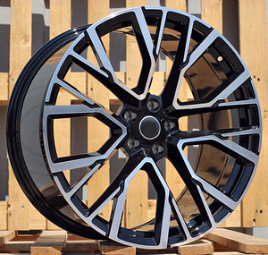 R20x9  5X112  ET  35  66.6  B5769  Black Polished+Powder Coating (MBPC)  For BMW  (K4)  (Rear+Front) (1 foto / 1)