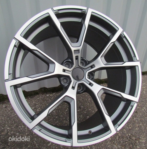 R20x8.5  5X112  ET  30  66.6  B5601  Grey Polished Half Matt (MGHM)  For BMW  (K2)  (Rear+Front)