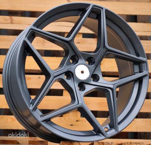 R18x8  5X112  ET  40  66.5  B5540  Gun Metal (GM)  For RACIN  (K4)  ((AKC 85 Eur))