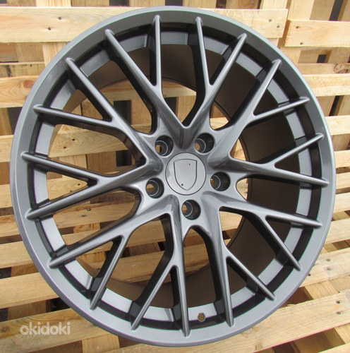 R21x11.5  5X130  ET  62  71.6  B5541  Gun Metal+Polished Lip (GMPL)  For PORCH  (K2)  (Rear+Front)
