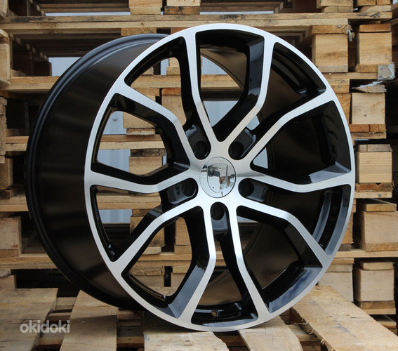 R21x9.5  5X130  ET  46  71.6  B5362  Black Polished (MB)  For PORCH  (K4)  (Rear+Front)