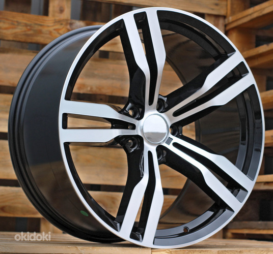 R20x10  5X120  ET  41  72.6  B5327  Black Polished (MB)  For BMW  (K4)  (Rear+Front)