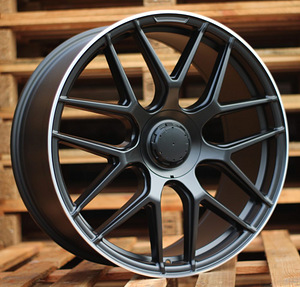 R20x9  5X112  ET  30  66.6  B5318  (XFE424)  Black Half Matt+Polished Lip (BLHMPL)  For MER  (K4)  (Rear+Front) (1 foto / 1)