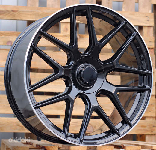 R23x10  5X130  ET  33  84.1  B5318  (A7102B)  Black+Polished Lip (BLPL)  For MER  (P)  (G Class)