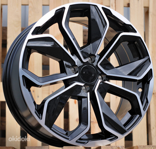 R14x5.5  4X100  ET  35  60.1  B5296  Black Polished (MB)  For RENAU  (R)