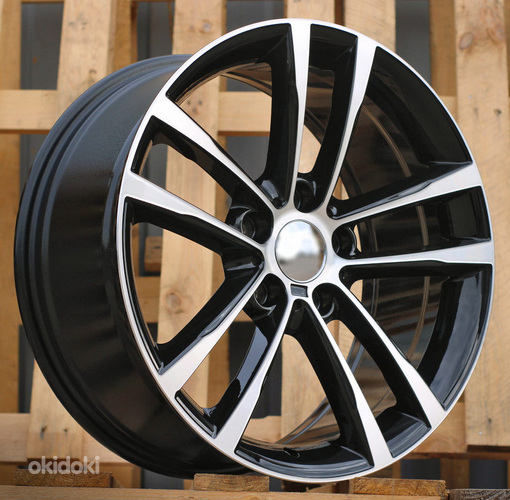 R17x8  5X120  ET  34  72.6  B5229  Black Polished (MB)  For BMW  (P2)