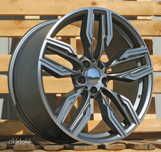 R20x8.5  5X112  ET  25  66.6  B5181  Grey Polished Half Matt (MGHM)  For BMW  (P)  (Rear+Front)