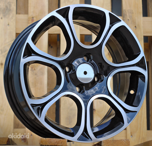 R15x6  4X98  ET  35  58.1  B5164  Black Polished (MB)  For FIAT  (K4)