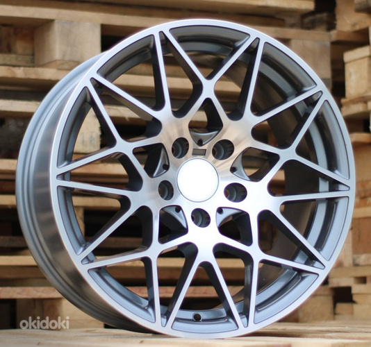 R18x9.5  5X120  ET  40  72.6  B5167  Grey Polished+Powder Coating (MGPC)  For BMW  (P+K4)  ((AKC 85 Eur))