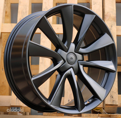R19x8.5  5X114.3  ET  40  64.1  B2046  Black Half Matt (BLHM)  For TESLA  (Z1+P2+Z2)  (Model 3)