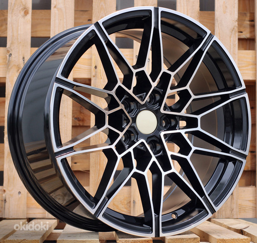 R19x9  5X120  ET  38  72.6  B1674  Black Polished (MB)  For BMW  (K3)  (Rear+Front)