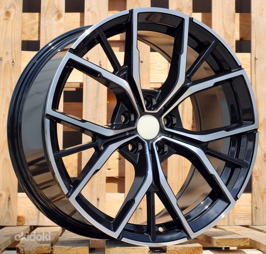 R19x9  5X120  ET  38  72.56  B1667  (FBX081)  Black Polished (MB)  For BMW  (K7)  (HYBRID FORGED Rear+Front)