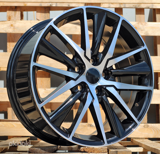 R18x8  5X114.3  ET  50  60.1  B1638  Black Polished (MB)  For TOYOT  (Z1+Z3)