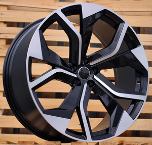 R20x9  5X112  ET  25  66.5  B1637  (H3059F)  Black Polished (MB)  For AUD  (K8)  (HYBRID FORGED) (1 foto / 1)