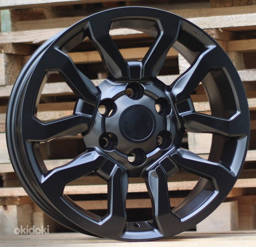 R18x7.5  6X139.7  ET  25  106  B1623  Black Half Matt (BLHM)  For TOYOT  (Z2)  (4x4)