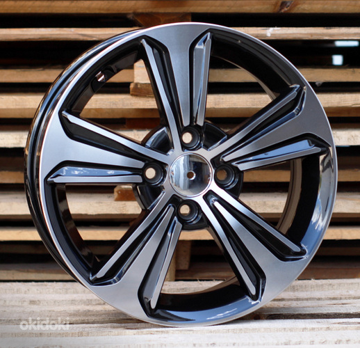 R15x6  4X100  ET  49  54.1  B1627  Black Polished (MB)  For HYUND  (P2)
