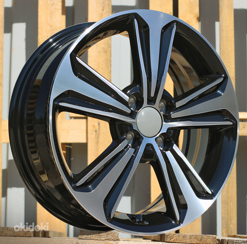 R15x6  4X100  ET  48  54.1  B1627  (IN5368)  Black Polished (MB)  For HYUND  (K7)