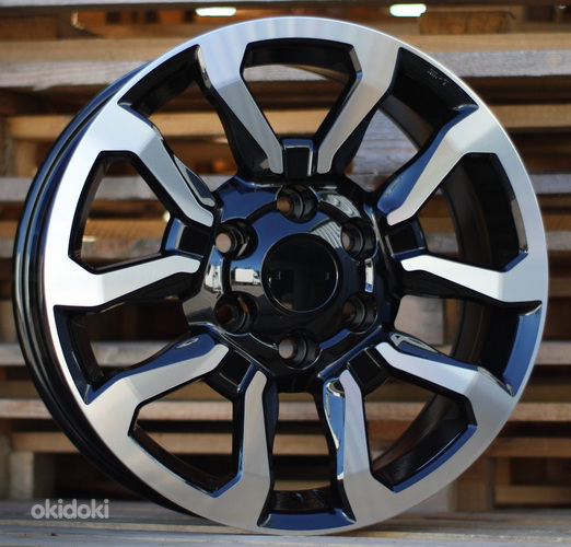 R17x7.5  6X139.7  ET  30  106  B1623  Black Polished (MB)  For TOYOT  (K3)  (4x4)
