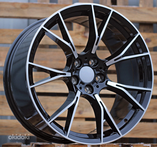 R20x8.5  5X120  ET  38  72.6  B1617  (INDH753)  Black Matt (BM)  For BMW  (K7)  (Rear+Front)