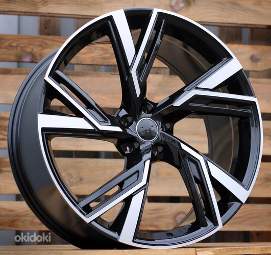 R18x8  5X112  ET  35  66.5  B1571  (FBX154)  Black Polished (MB)  For AUD  (A+P2)  (HYBRID FORGED)
