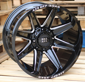 R20x9.5  6X139.7  ET  15  106.1  B1551  Black Matt (BM)  For 4X4  (K3)  (Black Matt+Milling) (1 foto / 1)