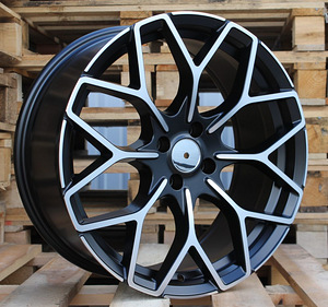 R17x7.5  3X112  ET  25  57.1  B1449  Black Polished Half Matt (MBHM)  For SMART  (Z2)  (HAXER Front+Rear) (1 foto / 1)